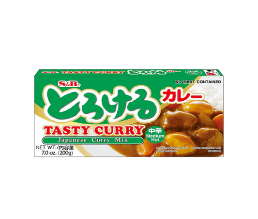 S&B Torokeru curry mid hot 200g とろけるカレー中辛