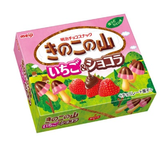 Kinoko no yama Strawberry Chocolate きのこの山いちごショコラ