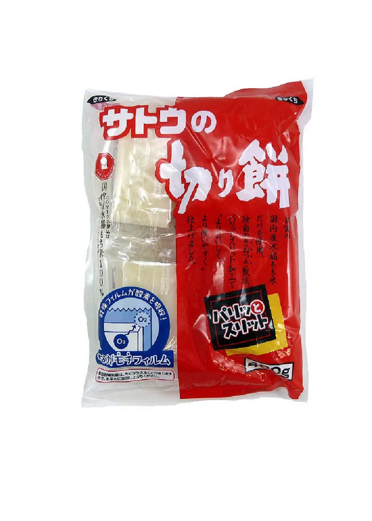 Kirimochi Paritto Suritto (Rice Cake) - 400g Satoサトウの切り餅