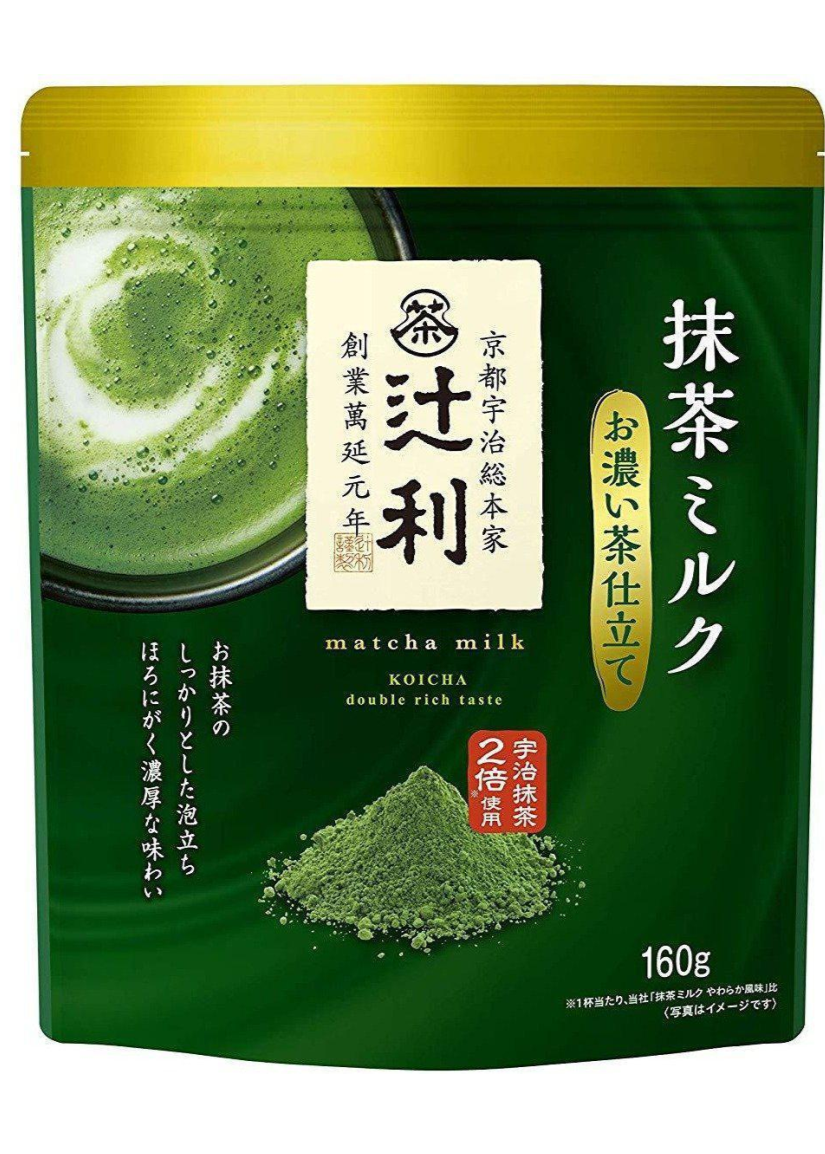 Matcha latte powder Tsujiri 辻利抹茶ミルク