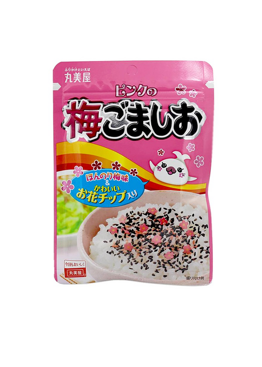 Pink Ume goma shio Marumiya 45g丸美屋ピンクの梅ごましお