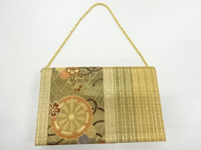 Silk Gold embroidary bag 正絹金糸刺繍バッグ