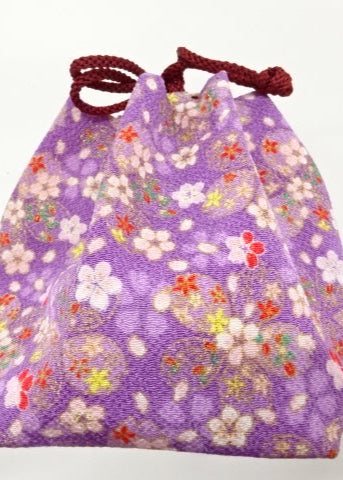 Silk pouch bag 正絹ちりめんバッグ